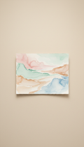 Serene Drift unframed watercolor artwork